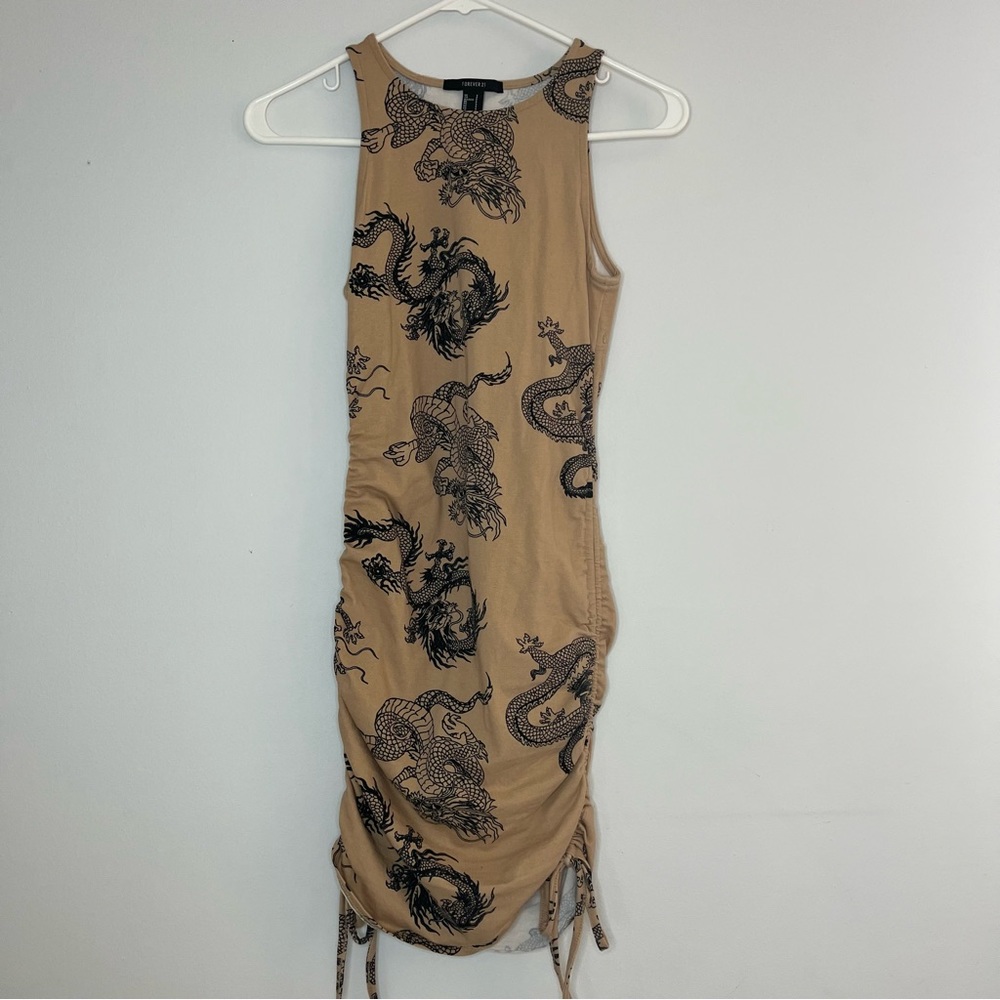 F21 Dragon Print Mini Dress